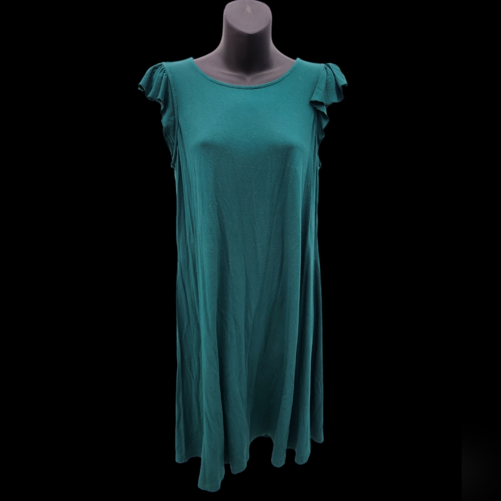 Old Navy Womens Green Flutter Sleeves Sheath Dress Size M (4 for $20)